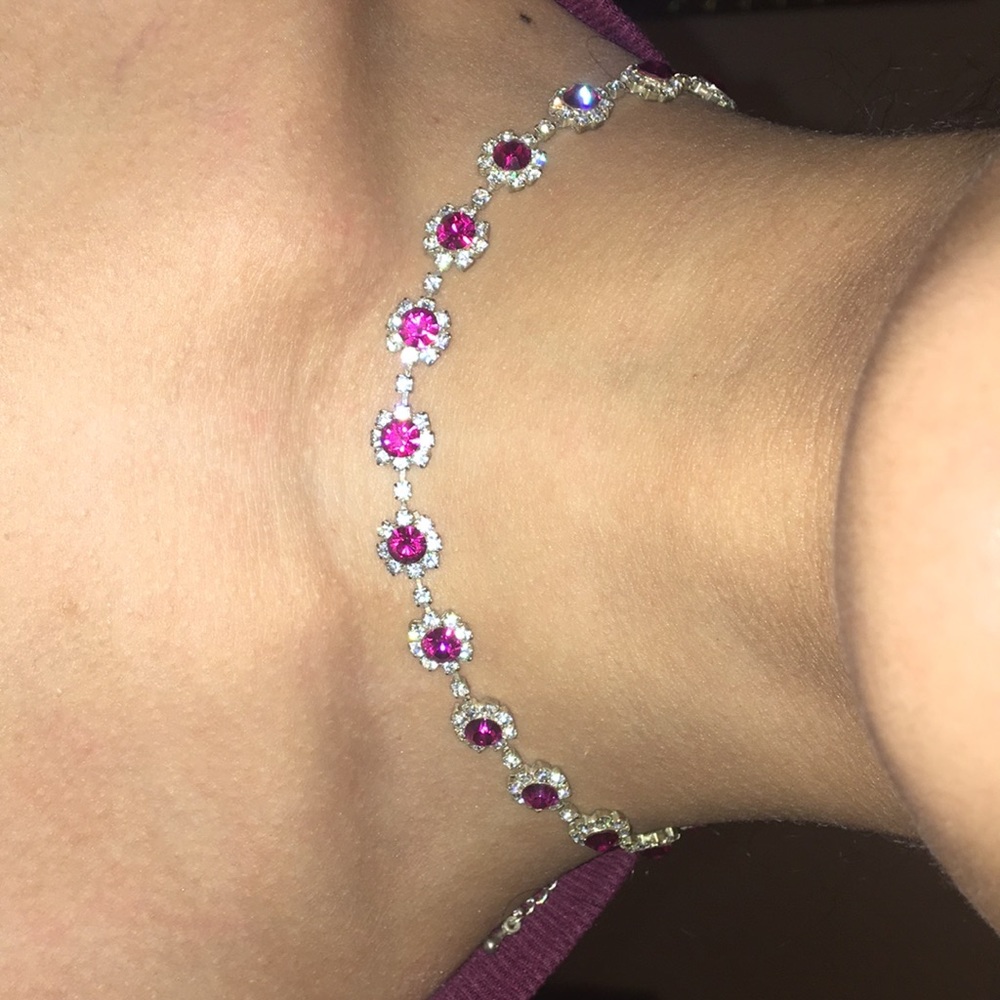 Pink Fabulous choker necklace